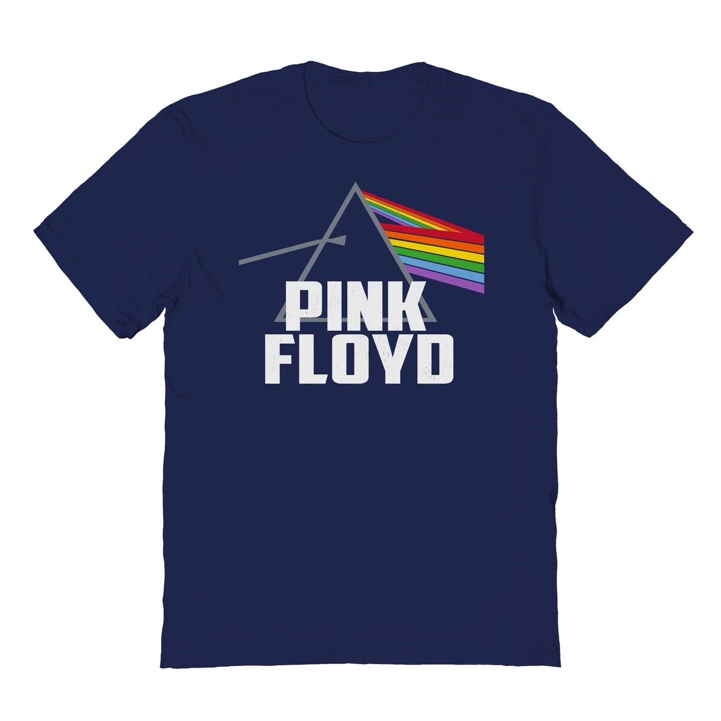 Pink Floydism Prism Mens T Shirt Navy Blue