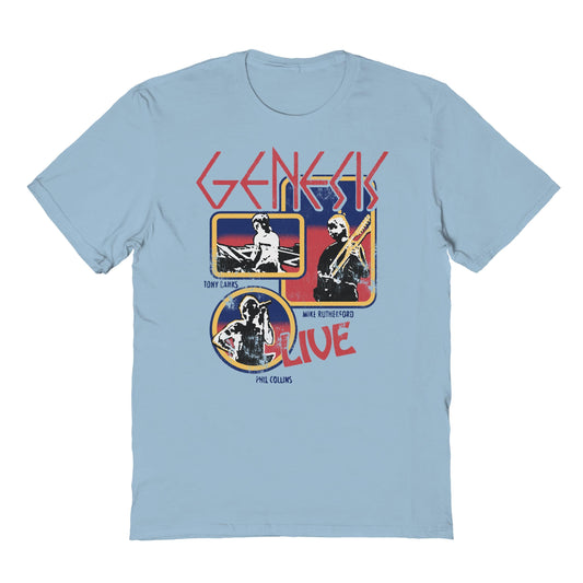 Genesis Live Mens T Shirt Light Blue