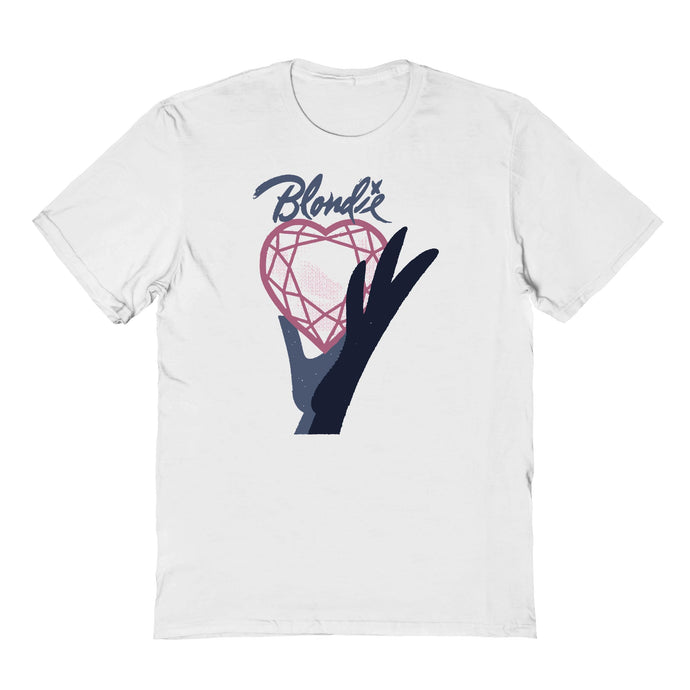 Blondie Heart Mens T Shirt White