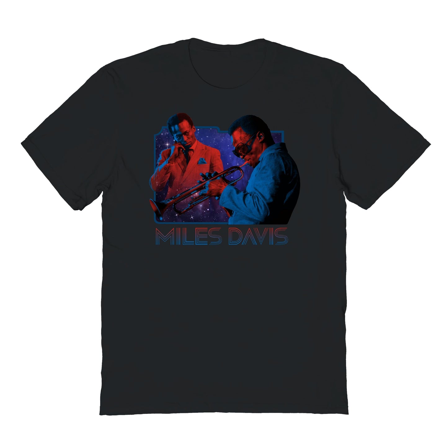 Miles Davis Hot and Cool Mens T Shirt Black