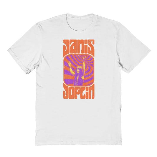 Janis Joplin Trip Mens T Shirt White