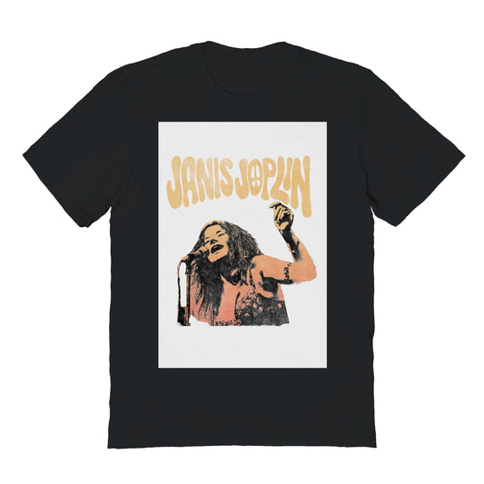 Janis Joplin Vibes Mens T Shirt Black