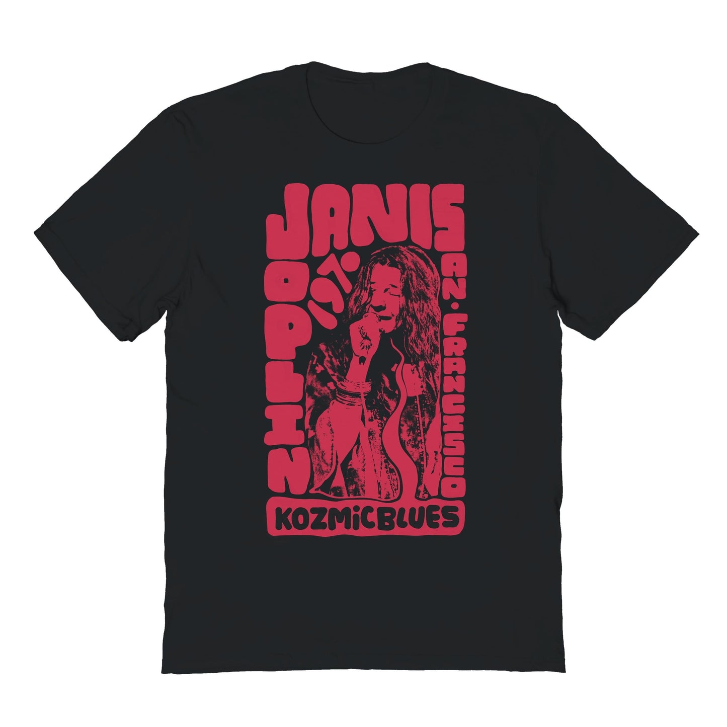 Janis Joplin Kozmic Blues 70 Mens T Shirt Black