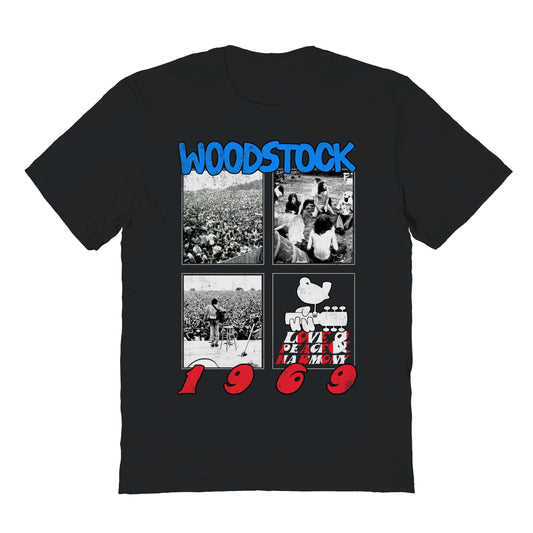 Woodstock Live From Woodstock Mens T Shirt Black