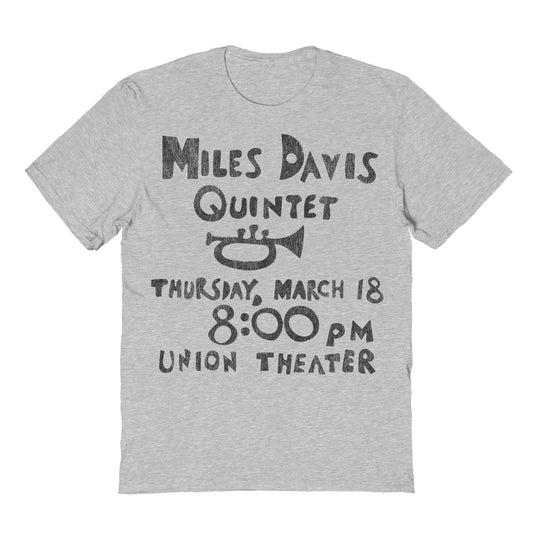 Miles Davis Miles Davis Quintet Mens T Shirt Sport Grey