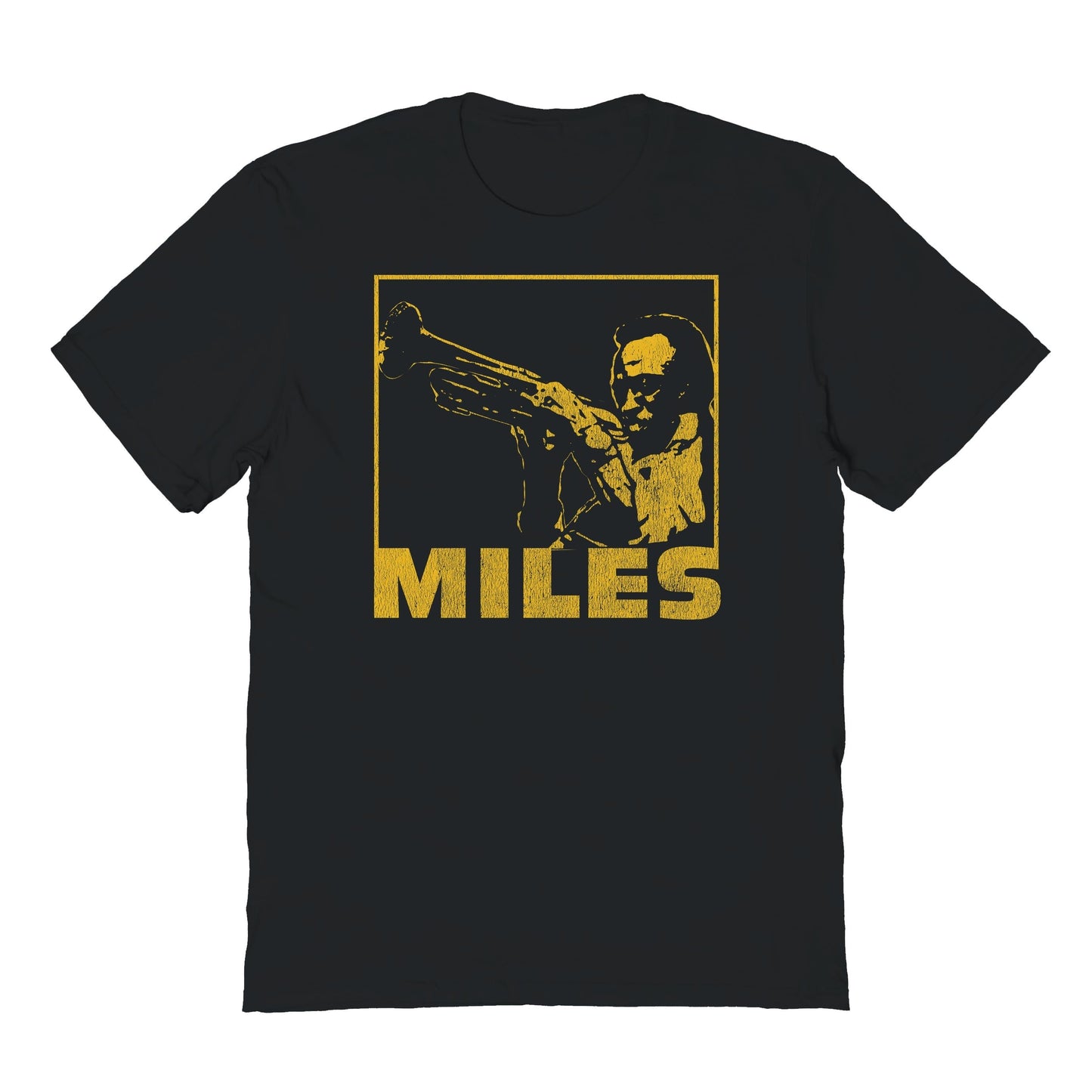 Miles Davis Miles On Horn Mens T Shirt Black