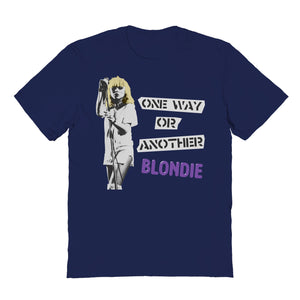 Blondie One Way or Another Mens T Shirt Navy Blue