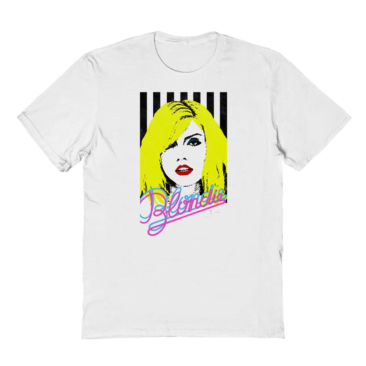 Blondie Parallel Mens T Shirt White