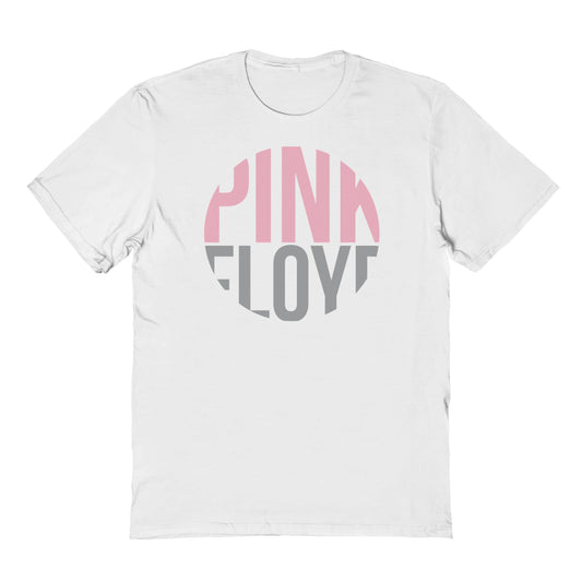 Pink Floyd Circle Text Mens T Shirt White