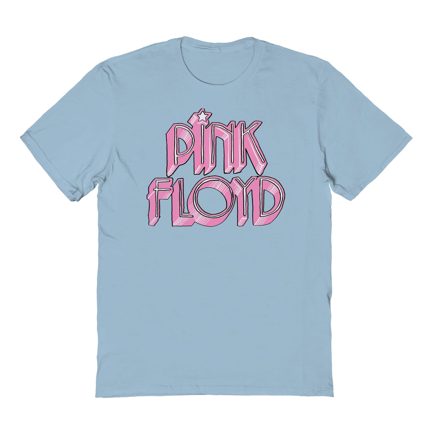 Pink Floyd 3D Mens T Shirt Light Blue