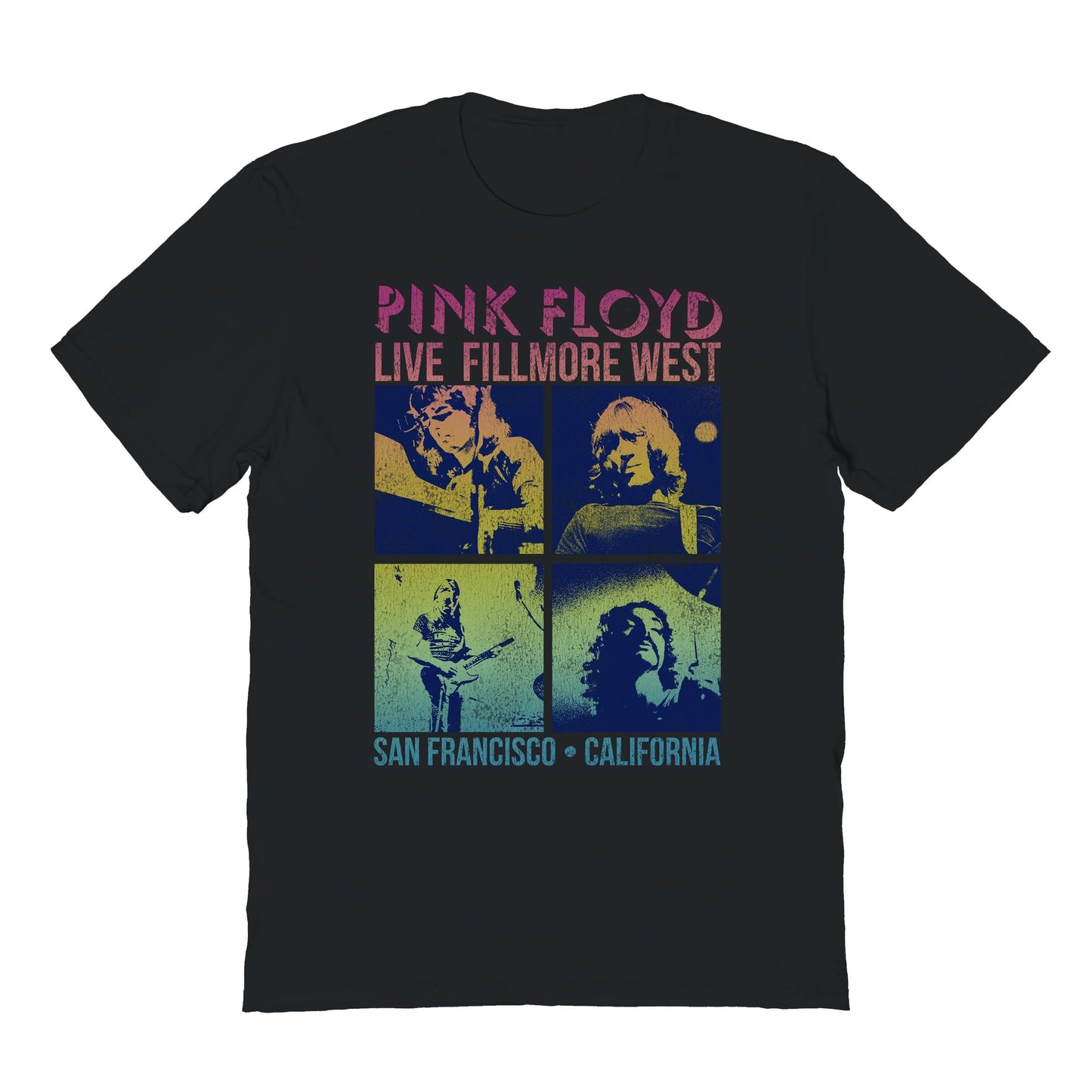 Pink Floyd Live Fillmore San Francisco Mens T Shirt Black