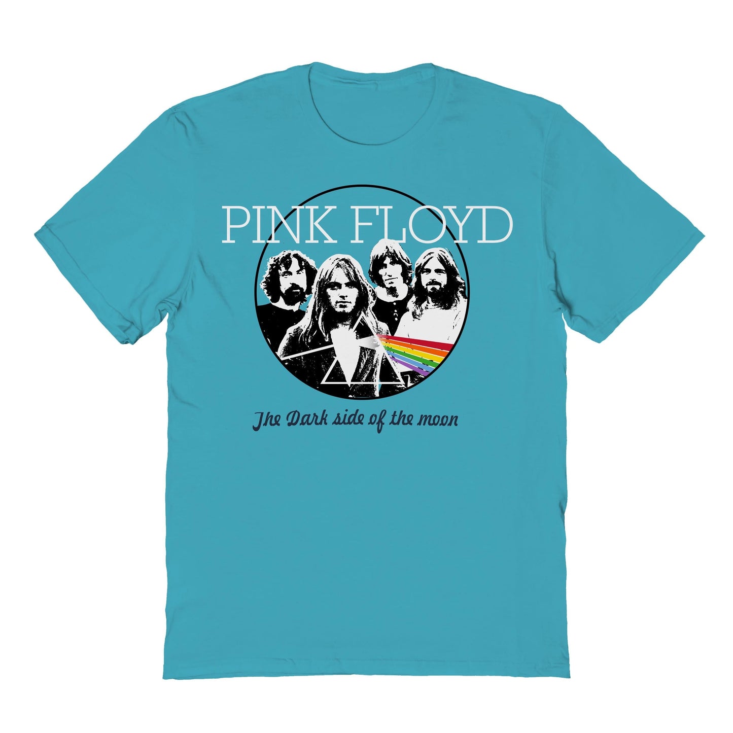 Pink Floyd Prism Darkside Mens T Shirt Tropical Blue