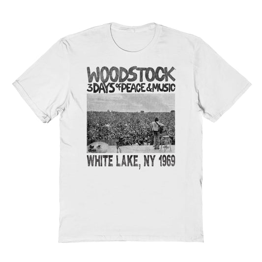 Woodstock Poster Single Mens TShirt White