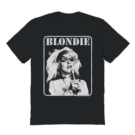 Blondie Presente Poster Mens T Shirt Black