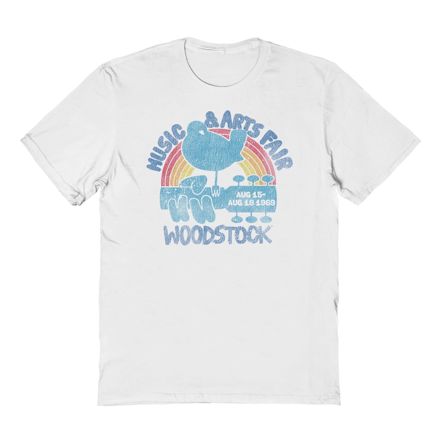 Woodstock Rainbow Fair Mens T Shirt White