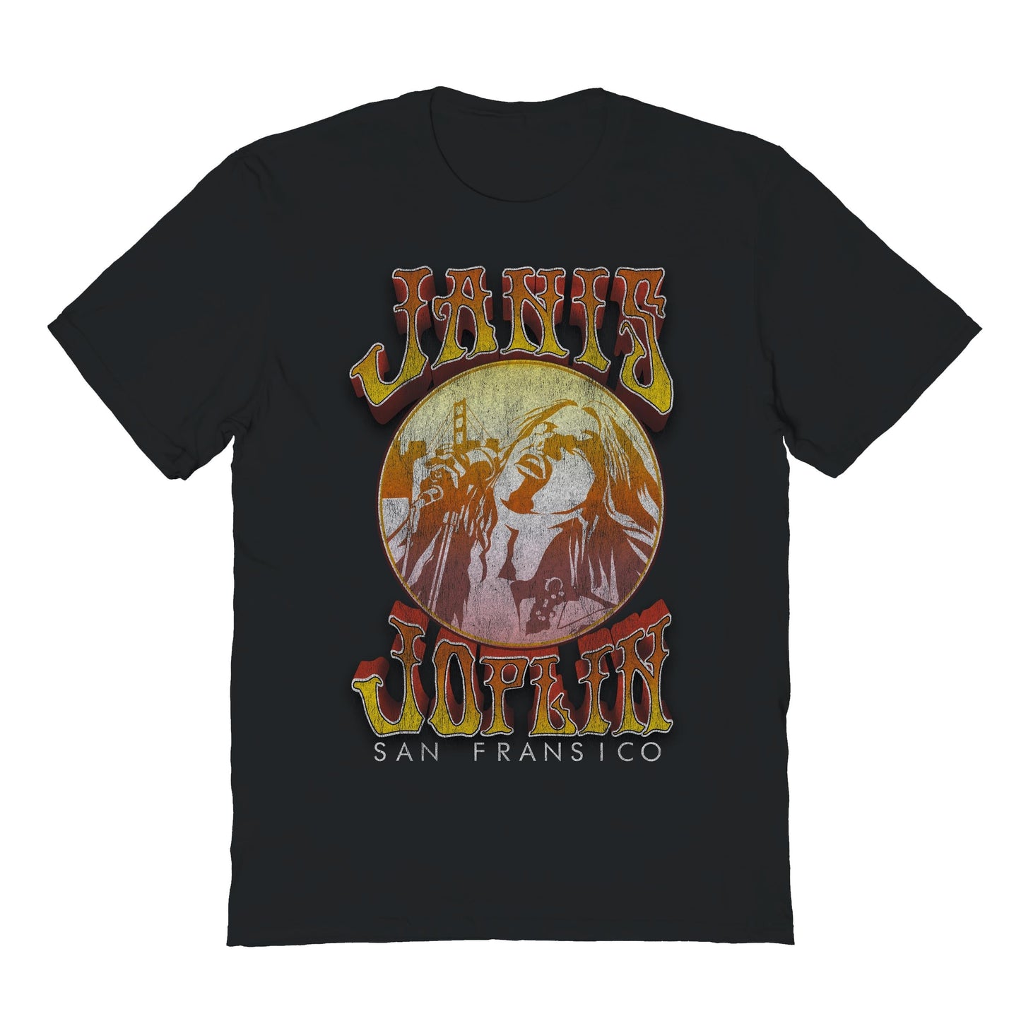 Janis Joplin San Francisco Joplin Mens T Shirt Black