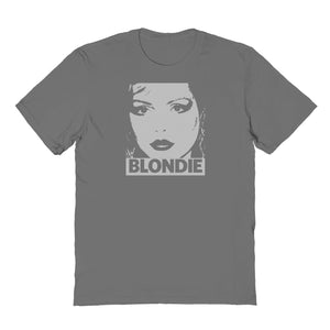 Blondie Pixelated Blondie Mens T Shirt Charcoal