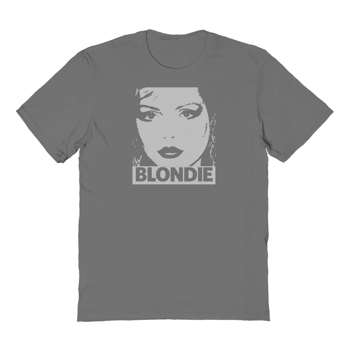 Blondie Pixelated Blondie Mens T Shirt Charcoal