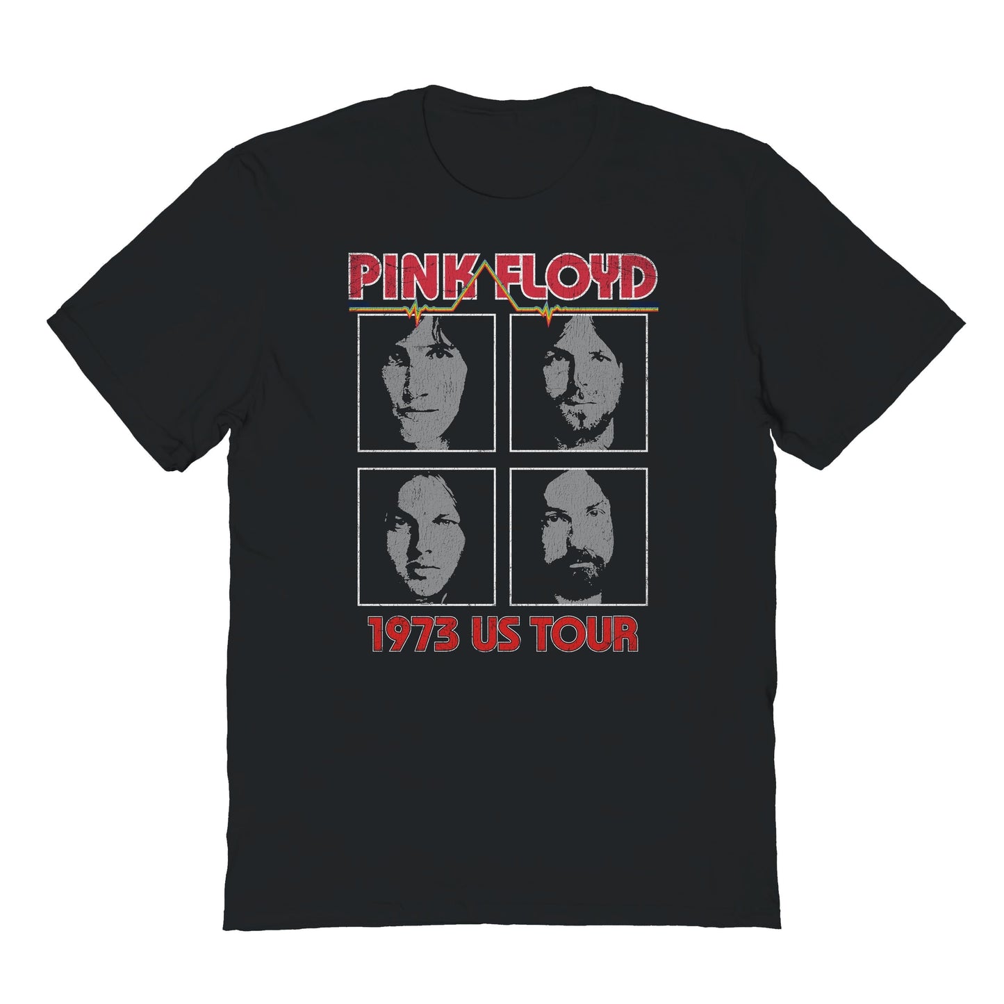 Pink Floyd Us Tour 1973 Mens T Shirt Black