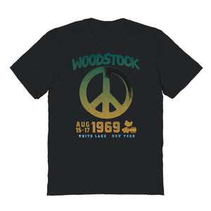 Woodstock White Lake Mens T Shirt Black