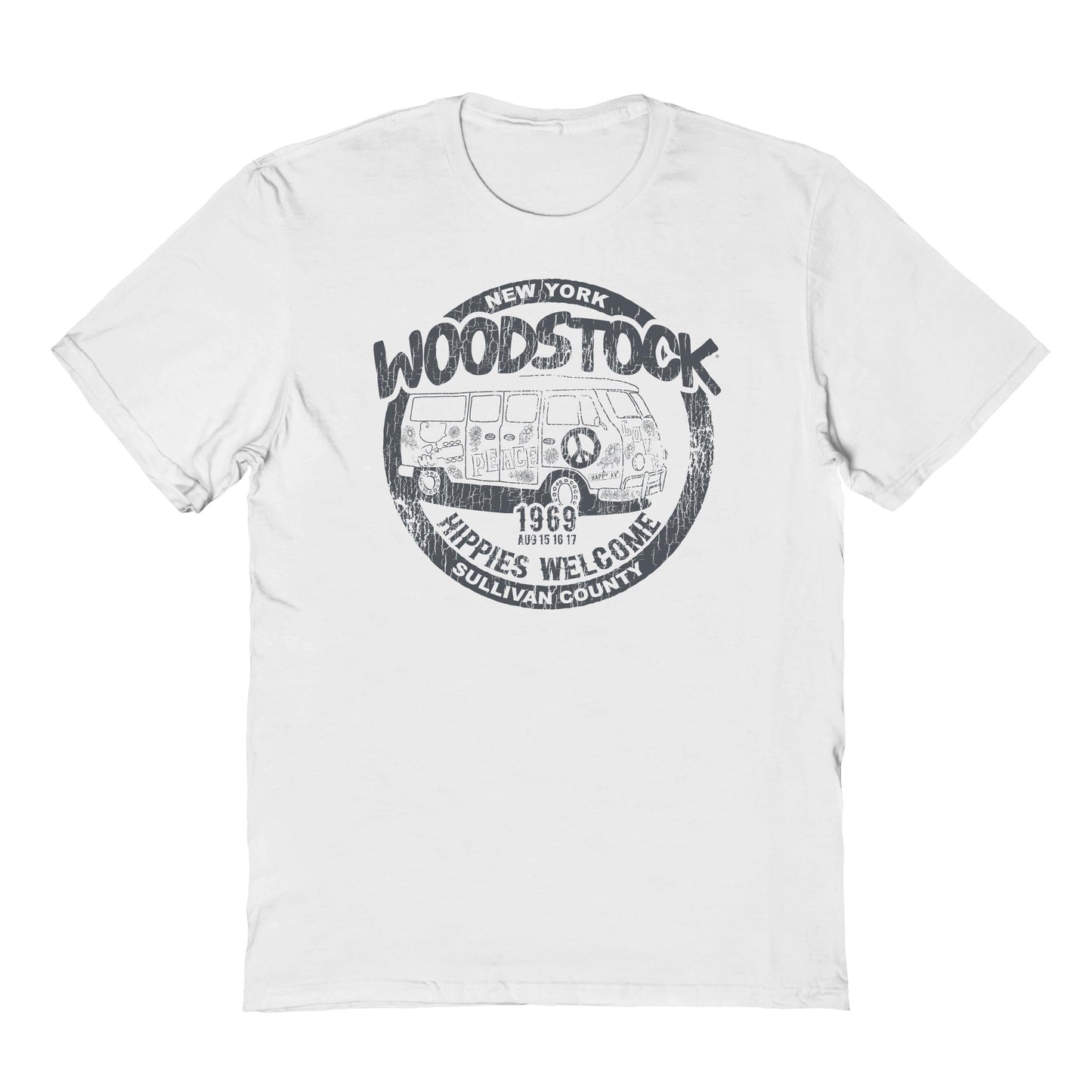 Woodstock Bus Mens T Shirt White