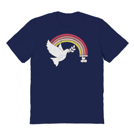 Woodstock Rainbow 2 Mens T Shirt Navy Blue