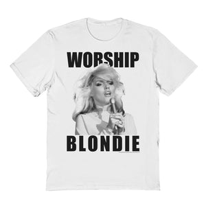 Blondie Worship Blondie Mens T Shirt White