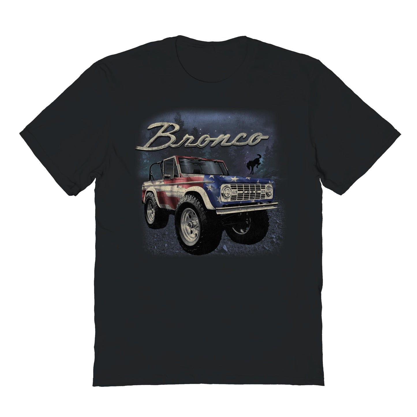 Ford Bronco Country Mens T Shirt Black