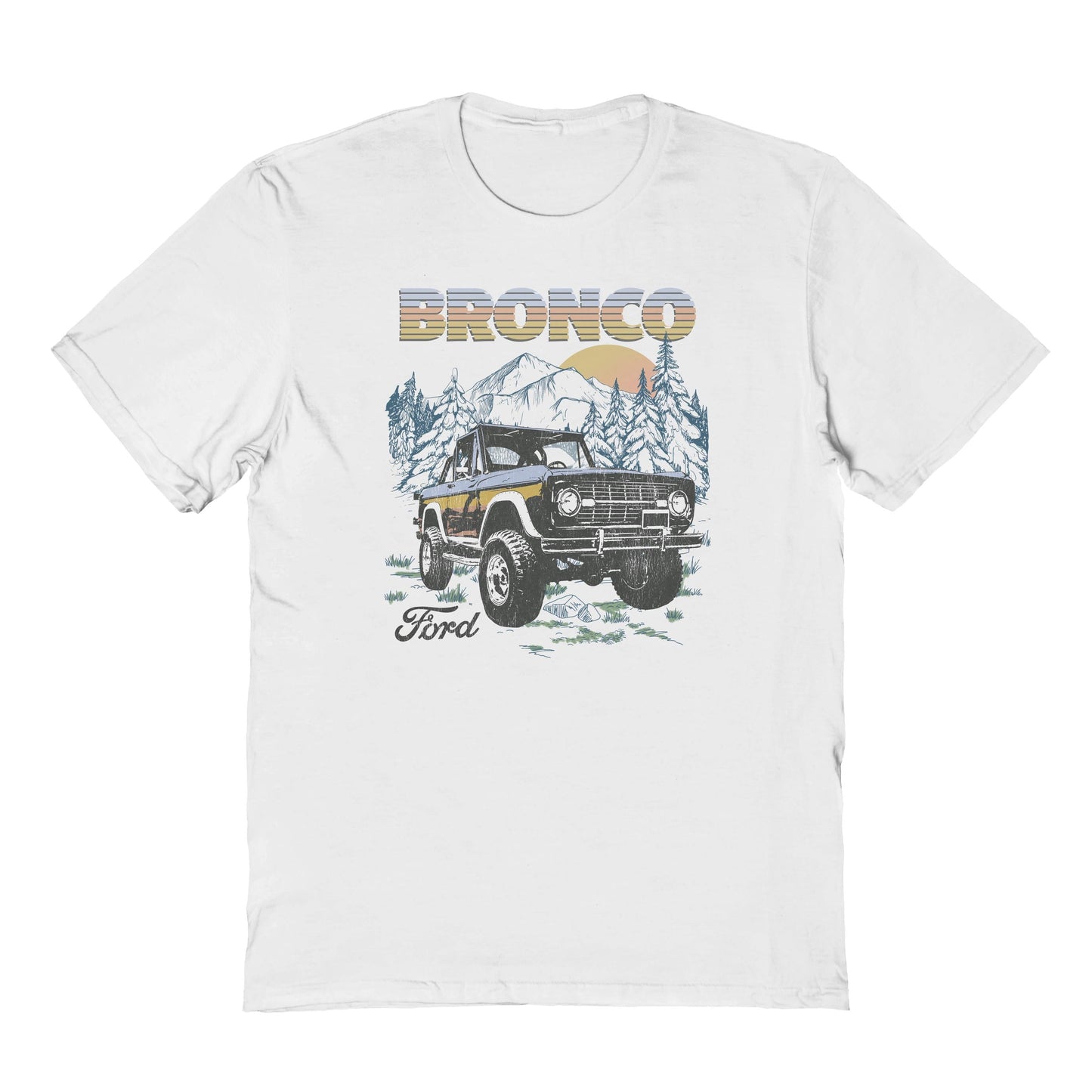 Ford Bronco Stance Mens T Shirt White