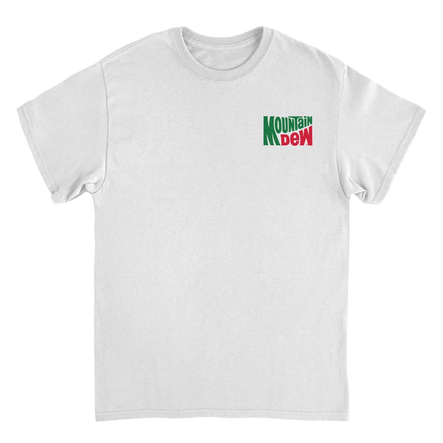 Mountain Dew Vintage Logo Mens T Shirt White Officially Licensed
