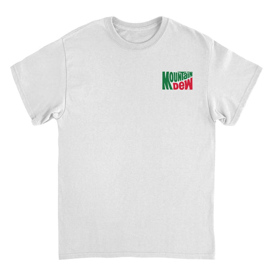 Mountain Dew Vintage Logo Mens T Shirt White Officially Licensed