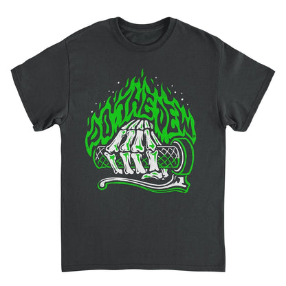 Mountain Dew Rev Skeleton Hand Mens T Shirt Black Officially Licensed