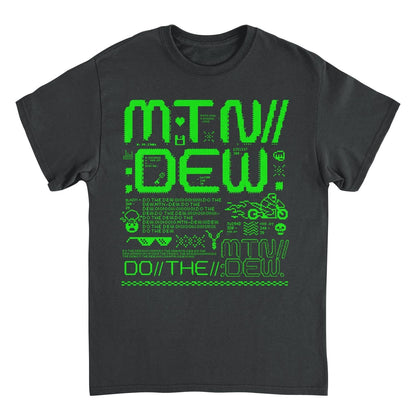 Mountain Dew Pixel Dew Mens T Shirt Black Officially Licensed