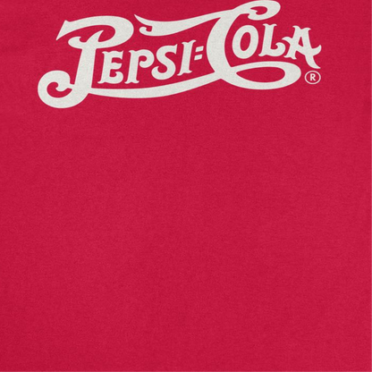 Pepsi Vintage Logo Invert Mens T Shirt Red Officially Licensed