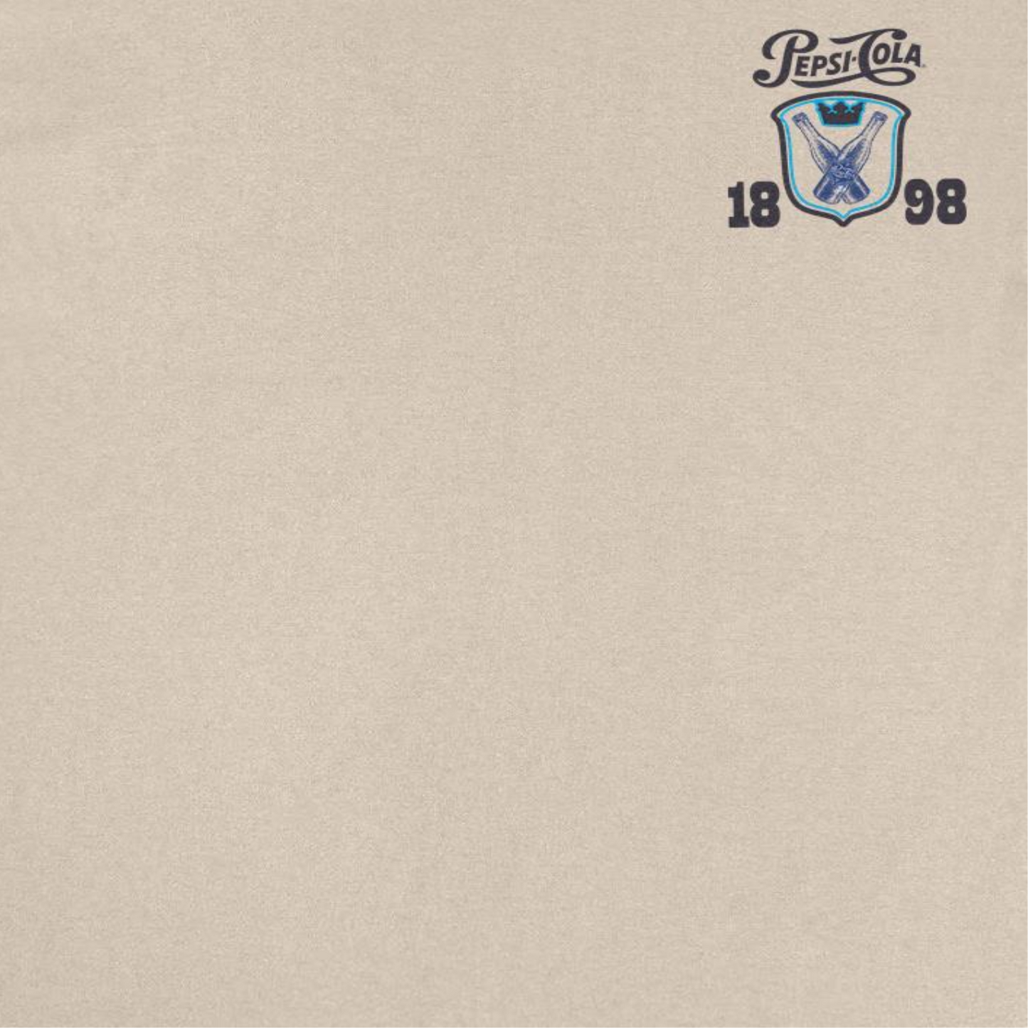 Pepsi Crest 1898 Mens T Shirt Sand Officially Licensed