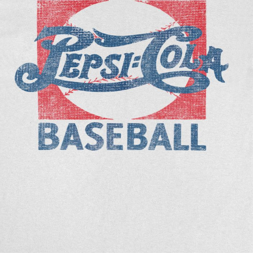 Pepsi Baseball Mens T Shirt White Officially Licensed