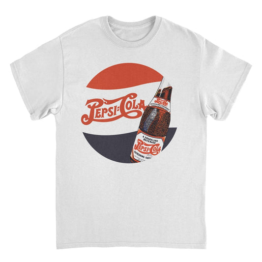 Pepsi Swoosh Mens T Shirt White Officially Licensed