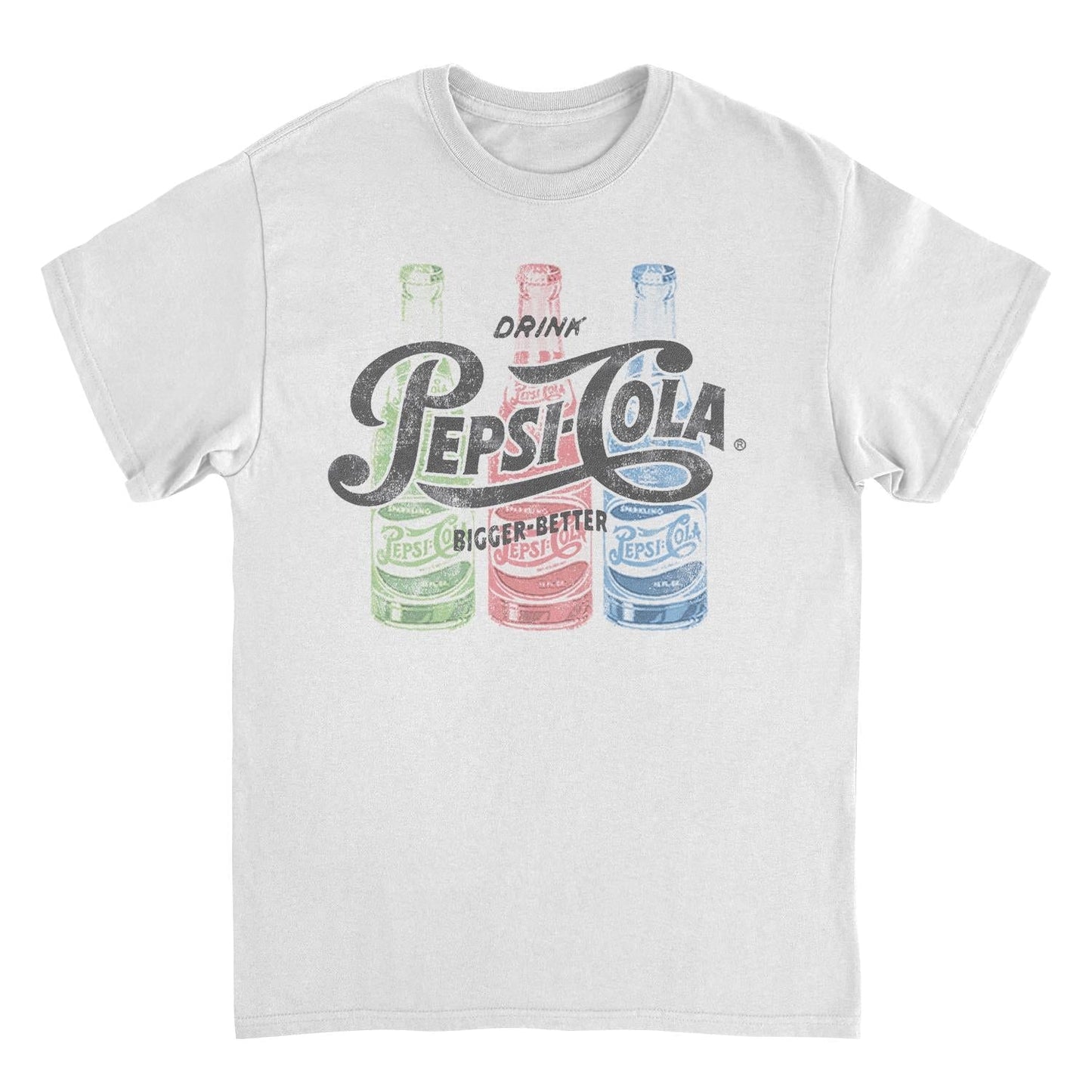 Pepsi Drink Bigger Mens T Shirt White Officially Licensed