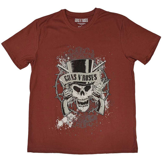 Guns N' Roses Faded Skull Mens T Shirt Officially Licensed