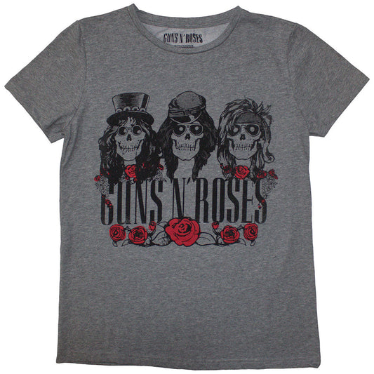 Guns N' Roses Hell Group Womens T Shirt Grey