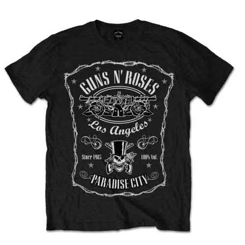 Guns N' Roses Paradise City Label [T-Shirt] Officially Licensed