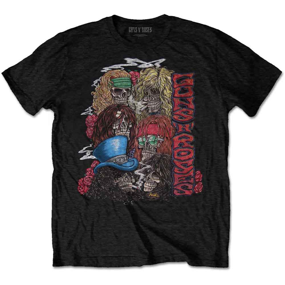 Guns N' Roses Stacked Skulls [T-Shirt] Officially Licensed