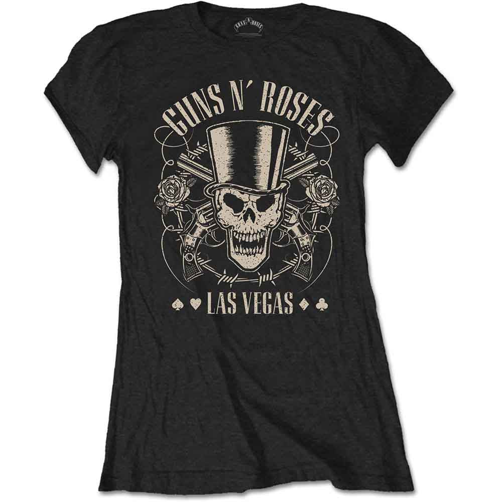 Guns N' Roses Top Hat, Skull & Pistols Las Vegas [T-Shirt]