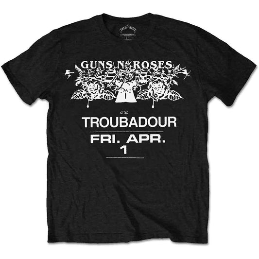Guns N' Roses Troubadour Flyer [T-Shirt] Officially Licensed