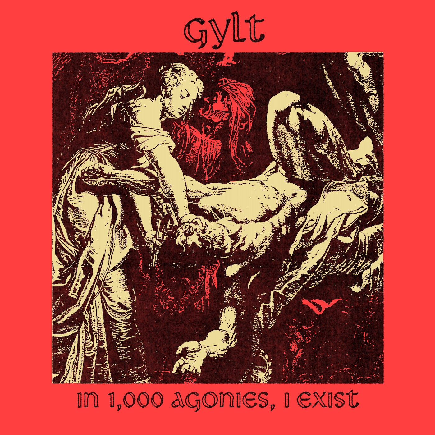 Gylt - In 1000 Agonies, I Exist (Transparent Red W/ Black Splatter Vinyl) [Vinyl] Vinyl Record