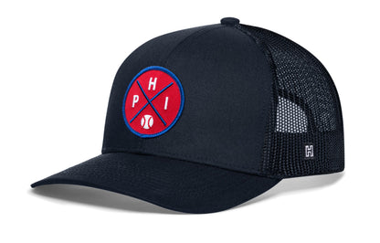 Philadelphia Trucker Hat  |  PHI X Baseball Snapback