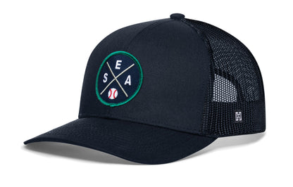 Seattle Trucker Hat  |  SEA X Baseball Snapback