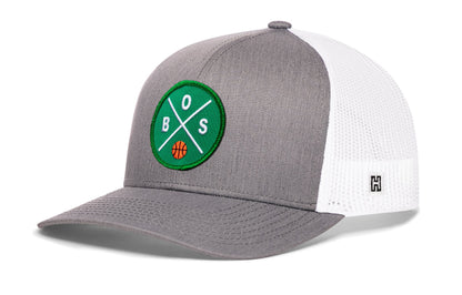Boston Trucker Hat  |  BOS X Basketball Snapback