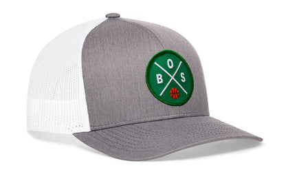 Boston Trucker Hat  |  BOS X Basketball Snapback
