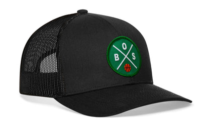 Boston Trucker Hat  |  BOS X Basketball Snapback